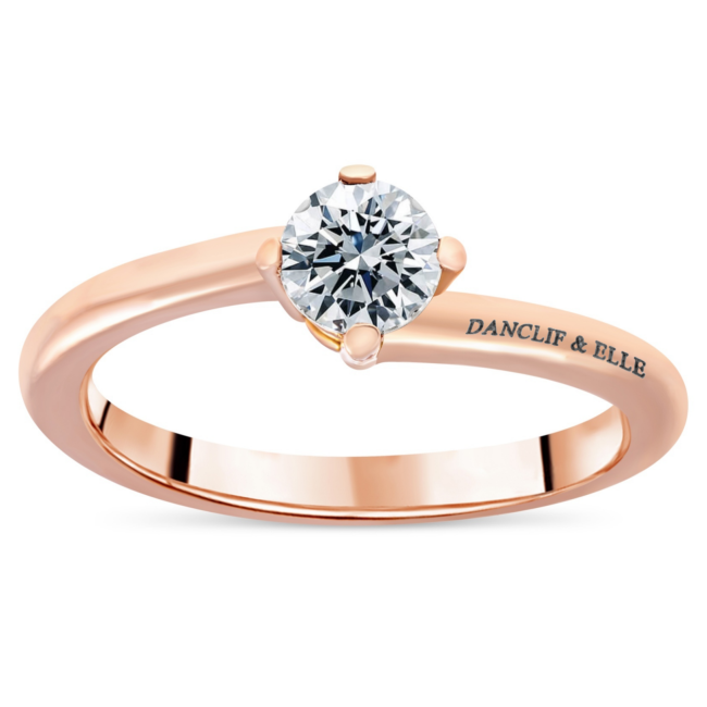 "Solitaire" en or 750/ème diamant 0.50 ct environ