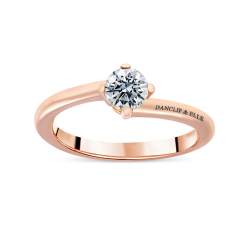 "Solitaire" en or 750/ème diamant 0.50 ct environ