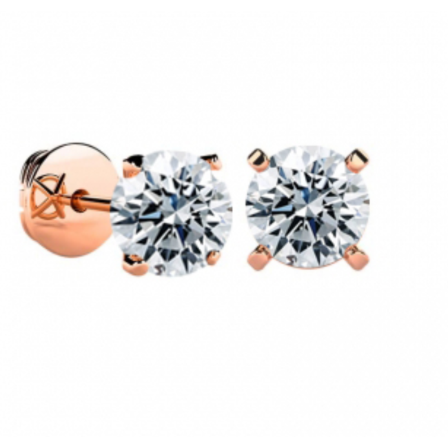 "Boucles d'oreilles" or et diamants 0.80 ct, 2.29 g