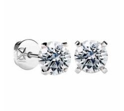 "Boucles d'oreilles" or et diamant 0.40 carat, 2.09 g