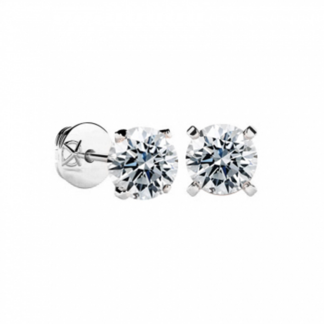 "Boucles d'oreilles" or et diamant 0.40 carat, 2.09 g
