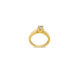 Bague en or 750 carats diamant 0.20 carat