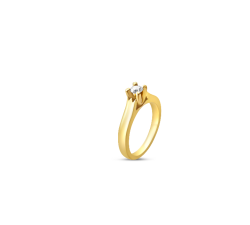 Bague en or 750 carats diamant 0.20 carat